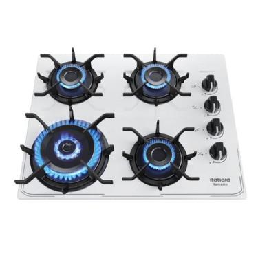 Imagem de Cooktop 4 Bocas Branco à Gás Itatiaia Itamaster Tripla Chama Fogão 127