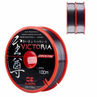 Imagem de Linha de Pesca Nylon Victoria Cinza 0,91mm 120,4lbs 200 metros - Marur