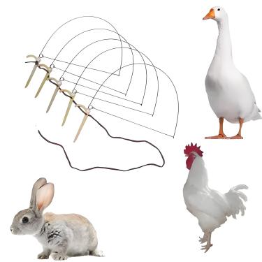 Imagem de Manga de viagem fácil de operar, armadilha de pássaros para galinhas, faisões, patos, perdizes, codornizes, papagaios e outros pássaros de tamanho médio amarrados aos pés, armadilha humana, 2 peças