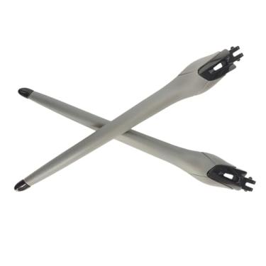 Imagem de Caulo Suporte de hastes de substituição preto polido compatível com Oakley Radar EV Path OO9208 Pitch OO9211 Armação de óculos de sol de vidro, Com meias cinzas - 1 par