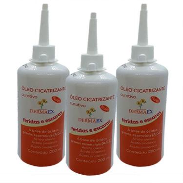 Imagem de Kit 3 Óleo Dermaex 200Ml Dersani Para Feridas Cicatriz