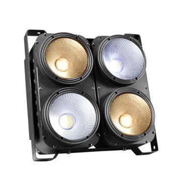 Imagem de XFALIGHTS Luzes De Palco Cob, Luz Led Par De 400 W, Holofotes De 3500 K A 7500 K, Led Blinder, Branco Quente E Frio, Dmx512, Ativado Por Som Para Eventos Religiosos, Festas De Casamento, Teatro De