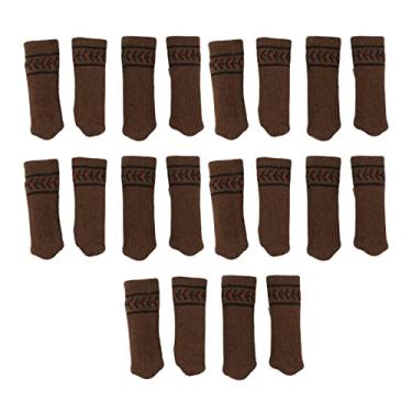 Imagem de 20pcs Marrom Traseiro de Malha Ors de Perna para Uso de Móveis Sem Riscos e Redutores de Ruído