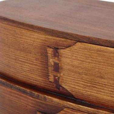 Imagem de Contêiner de Caixa de Madeira Japonesa para S e Trabalhadores - Portátil, LE, Seguro (19 * 10 * 9,5 Lunhana de camada dupla de cor de tinta)