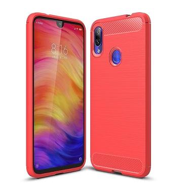 Imagem de Capa para Xiaomi Redmi Note 7, capa fina de fibra de carbono Cruzerlite com absorção de choque para Xiaomi Redmi Note 7, Vermelho