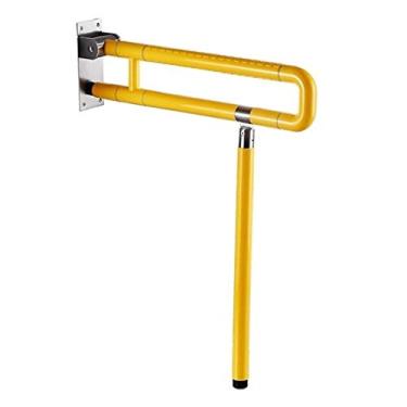 Imagem de Barras de apoio de segurança, corrimãos de aço inoxidável escovado 304 corrimãos de banheiro de aço inoxidável escovado/toalheiro reto montado na parede/auxiliar de banheiro e trilho de suporte de