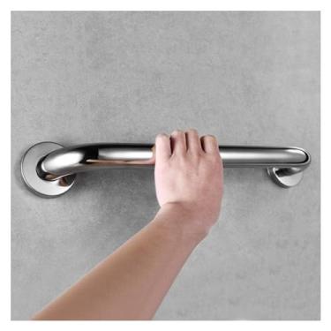 Imagem de Barra de apoio para banheiro para idosos com deficiência e sem barreiras, corrimão de segurança de aço inoxidável para chuveiro, banheira e suporte de parede