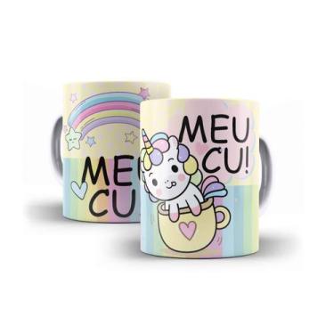 Imagem de Caneca Porcelana Unicórnio Indelicado 04 - Villa Caneca