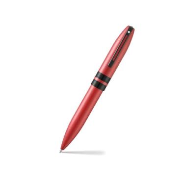 Imagem de Sheaffer Caneta esferográfica ícone 9111 - vermelho metálico com acabamento PVD preto brilhante