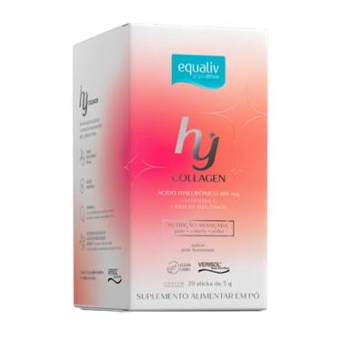 Imagem de Equaliv Hy Collagen 20 Sticks 5g – Colágeno para Pele com Ácido Hialurônico, Vitamina C e Silício - Orgânico – Hidratação e Firmeza - Sabor Pink Lemonade
