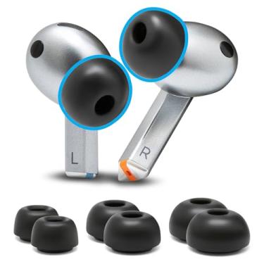 Imagem de WC Tipz Galaxy - Ponteiras Auriculares Para Buds 3 Pro Aprimoradas Pela Wicked Cushions, Maior Conforto, Vedação Mais Firme E Melhor Tempo De Recuperação Da Espuma Samsung 3, Preto