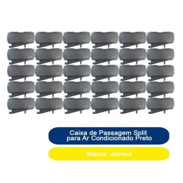 Imagem de Kit 30 Caixa de Passagem Split para Ar Condicionado Joinsul Preto