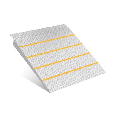 Imagem de Vlaeng Rampas De Soleira Para Portas, Cadeiras Rodas Portáteis Com Altura Ajustável 3", Rampa Porta Em L 31,7", Scooter Deficientes Carga 800 Libras, Aço Carbono