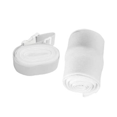 Imagem de Fenteer Conector de ponte de cama com alça, cinto de preenchimento de espaço de cama, extensor de colchão, conector de colchão para hóspedes de hotel, Fivela Pp Branca