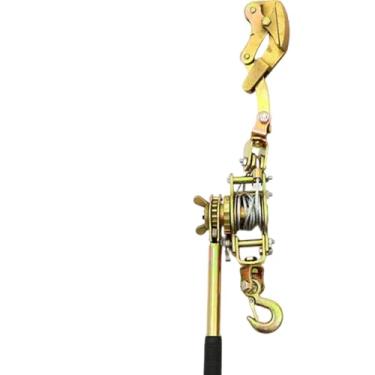 Imagem de KiBcsLic Puxador de corda, tensor de catraca de arame multiuso com engrenagens reforçadas, guincho manual com manivela, tensor de corda para cerca de fazenda, 2 Toneladas com Mandíbula