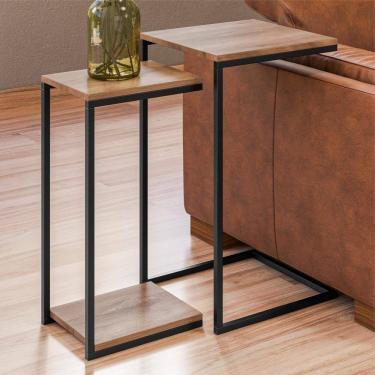 Imagem de Conjunto Mesas Industriais Guilherm Madeira