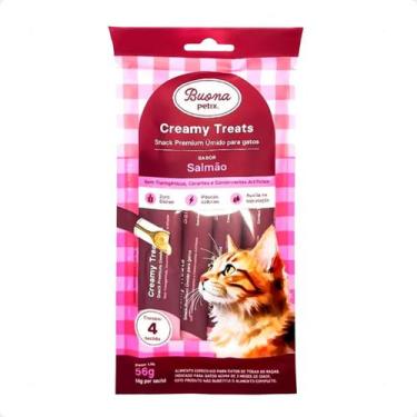 Imagem de Sachê Salmão - 56g Para Gatos Buona Petix Creamy