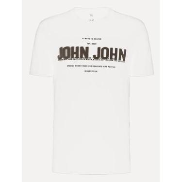 Imagem de Camiseta John John Masculina Regular All Winter Branca, M/M
