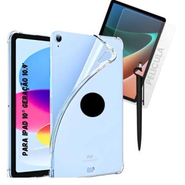 Imagem de Capa Tpu Para iPad 10a Ger 10.9 + Pelicula + Caneta - Dealfinder