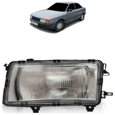 Imagem de Farol Dianteiro A80 1986 1987 1988 1989 1990 1991 Lente Estriada Vidro