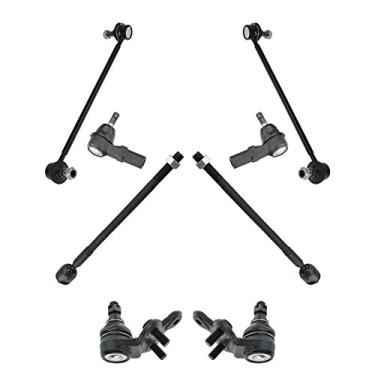 Imagem de Conjunto de 8 peças de suspensão de direção da barra oscilante da extremidade do tirante dianteiro