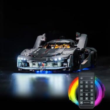 Imagem de Hilighting Kit De Iluminação Led Atualizado Para Conjunto Construção Hipercarro Lego Technic Koenigsegg Jesko Absolut Grey, Versão Rc Compatível Com 42173 (Modelo Não Incluído)