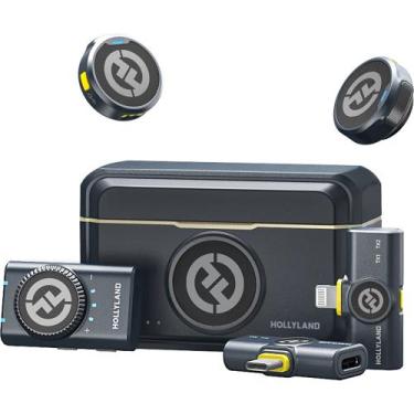 Imagem de Microfone Duplo sem fio Hollyland LARK M2 Duo Combo