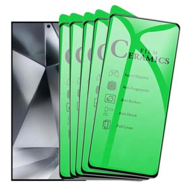 Imagem de Kit 5 Películas Cerâmica Premium Para Samsung Galaxy S24 Ultra Anti Riscos, Não Quebra e Alta Proteção