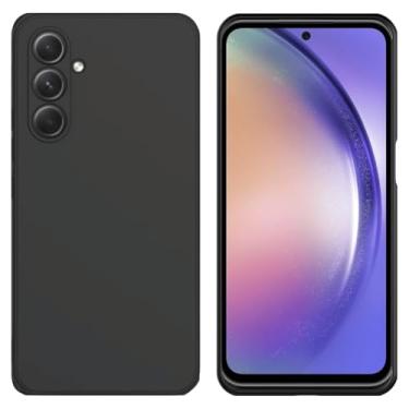 Imagem de Capa Capinha Case Anti Schok Slim Aveludada Preta Compatível Samsung Galaxy A54