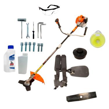 Imagem de Roçadeira Lateral Gasolina 2T 52cc 2,5HP VR520HB Vulcan + Kit