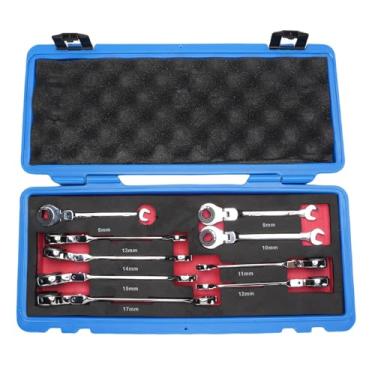 Imagem de Garosa Combinação de Chaves de Catraca de 8-17mm 72 Dentes CR V Tubulação de Aço Ratchet Sprand Spanner Trabalho eficiente. Revolucione o Kit de Ferramentas Com Design Aberto Mais