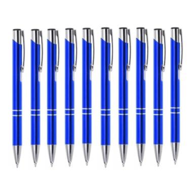 Imagem de Kit Com 20 Caneta Customizada Metal Laser Escreva C/Estilo (Azul)