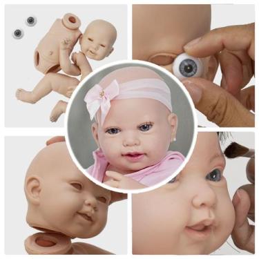 Imagem de Kit Boneca Reborn Molde Com Corpinho De Silicone Menina Lara - Cegonha