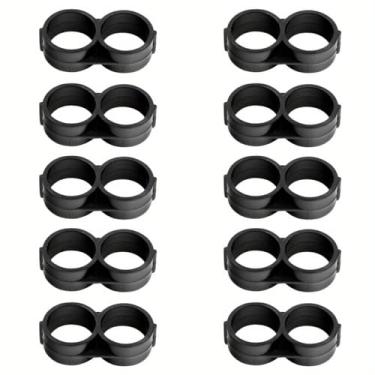 Imagem de 10 peças de acessórios de irrigação por gotejamento 1/5.1 cm tubo de gotejamento fechamento final tampão de parada kit de montagem 16,5 mm para jardim estufa pátio e sistema de irrigação por