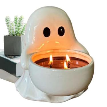 Imagem de Castiçal De Halloween,Castiçal De Fantasma Decorativo Para Mesa De Jantar Em Festividades - Figuras Colecionáveis De Decoração Halloween Para Casa Para Cozinha Sala De Estar Escritório