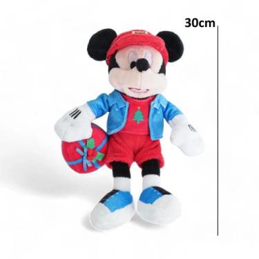 Imagem de Mickey Mouse Pelúcia Natal Disney 30cm