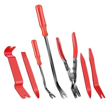 Imagem de Xinodle Conjunto de 3 peças de alicate de clipe e ferramenta de remoção de fixação, ferramenta de remoção de clipe de rebite de acabamento automotivo para painel de porta, painel de painel de porta