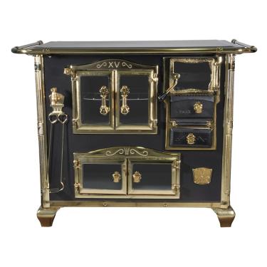 Imagem de Fogao a Lenha Venax n 2 Princess Preto Gold SE