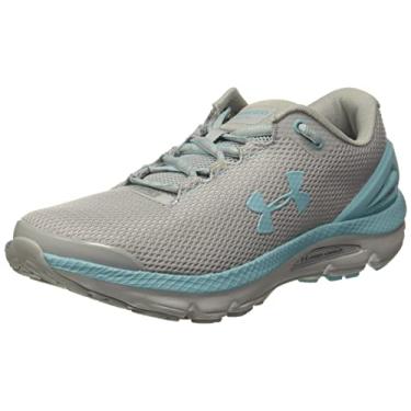 Imagem de Under Armour Tênis de corrida feminino Charged Gemini 2020, Cinza/Azul 107, 9
