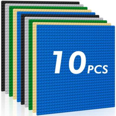 Imagem de Placas de construção Pokiiulk Classic Baseplates, pacote com 10, 25 cm