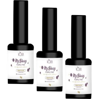Imagem de 3UN Esmalte Em Gel My Glossy Purple Pink 9g Volia