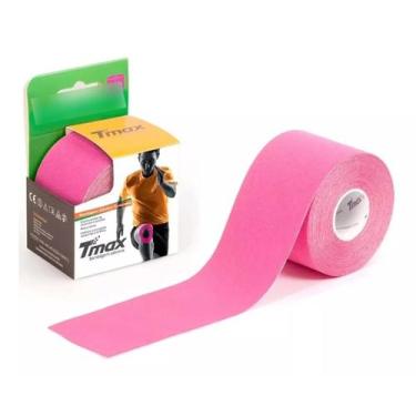 Imagem de Fita Kinesio Tmax Original Bandagem Elastica 5 Mts  - Cores, Rosa