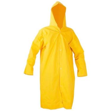 Imagem de Capa De Chuva Amarela Fit Reforçada Tamanho G 8270 Plasticor, Amarelo