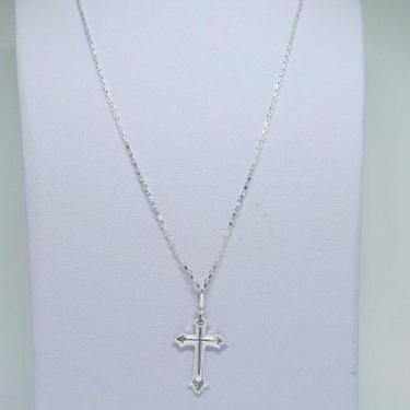 Imagem de Cordão Corrente Masculina Prata 70cm Pingente Crucifixo Prata 925 Cade
