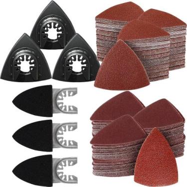 Imagem de Kit de lixadeira de ferramentas oscilantes, 156 unidades com lixa Gulr