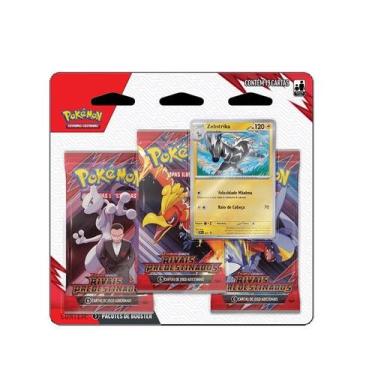 Imagem de Cards Pokemon Blister Triplo Rivais Predestinados Escarlate e Violeta 