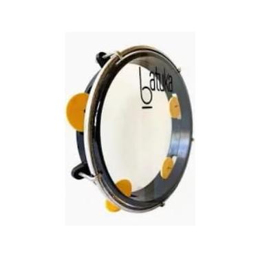 Imagem de Pandeiro Abs Junior Pele Cristal Preto 08" Batuka- Luen