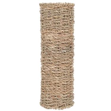 Imagem de Wakauto Vaso de flores de vime feito à mão para decoração de casa, elegante suporte de flores decorativas para flores secas e artificiais, design natural fresco