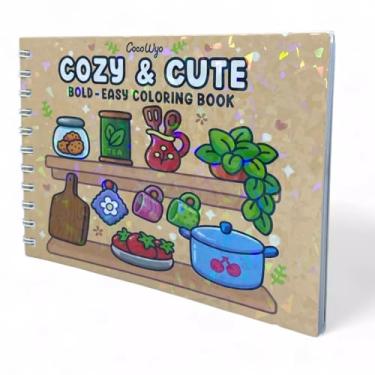 Imagem de Livro De Colorir Antistress Capa Holográfica Criatividade Inspiração Bem-Estar (Cozy & Cute)