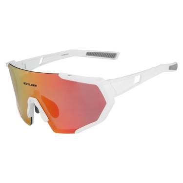Imagem de GUB 6800 Óculos de ciclismo de policarbonato polarizados para esportes ao ar livre óculos de sol para bicicleta óculos de sol PC (branco-cinza)